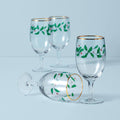 Holiday Iced Beverage Glasses, Set of 4
